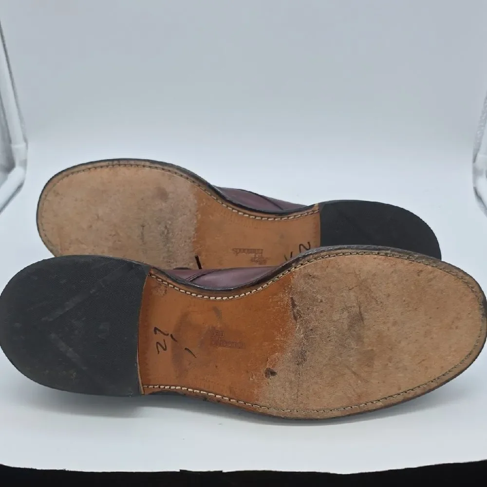 Allen Edmonds Men's Wine/Burgundy Leather Derby Shoes
